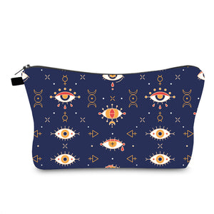 Evil Eye Print Cross Border Cosmetic Bag