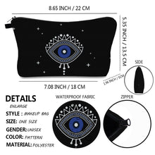 Load image into Gallery viewer, Evil Eye Storage Travel Clutch
