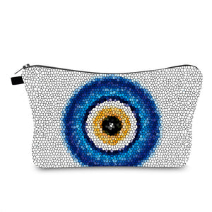 Evil Eye Print Cross Border Cosmetic Bag