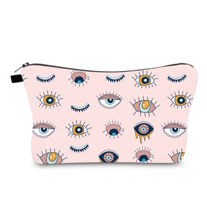 Evil Eye Print Cross Border Cosmetic Bag