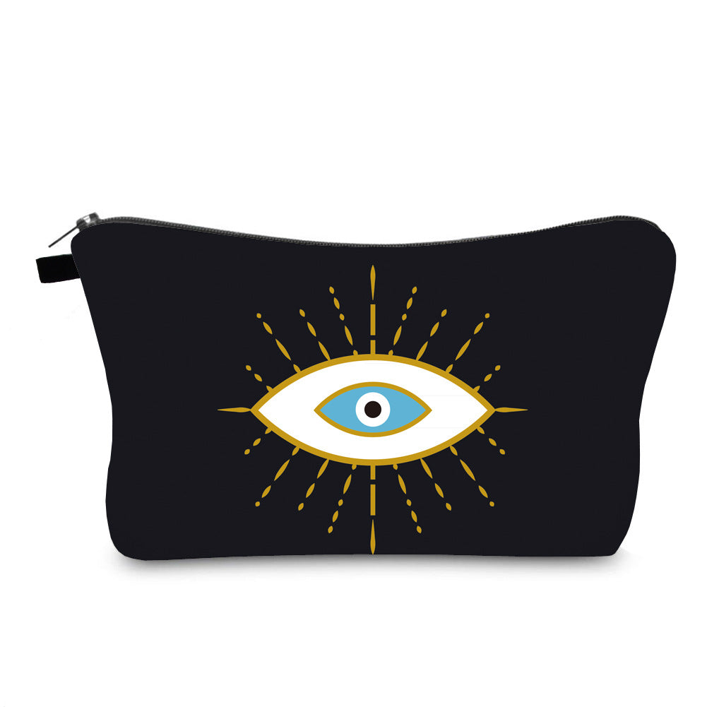 Evil Eye Print Cross Border Cosmetic Bag